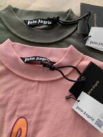 パームエンジェルス 半袖Tシャツ 腕まくり ファッショントレンド クルーネックTシャツ 激安 正規品 男女兼用