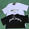 パームエンジェルス芸能人2023SS新作シャークプリントメンズ半袖Tシャツ