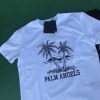 パームエンジェルス芸能人激安プリントココナッツの木メンズ半袖Tシャツ