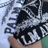 パームエンジェルス芸能人激安プリントココナッツの木メンズ半袖Tシャツ