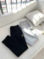 Stone Island芸能人激安輸入刺繍コットン生地メンズカジュアルパンツ