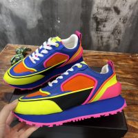 BALMAIN（バルマン）激安販売芸能人 マルチカラー スエード と ナイロン と メッシュ Racer ローカットスニーカー