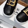 BALMAIN（バルマン）激安販売芸能人 Slip On B-Court Sneakersレザースニーカー