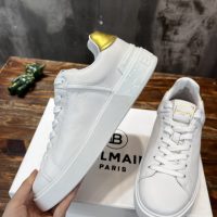 BALMAIN（バルマン）激安販売芸能人 ロゴ ホワイト B-Court ローカットスニーカー