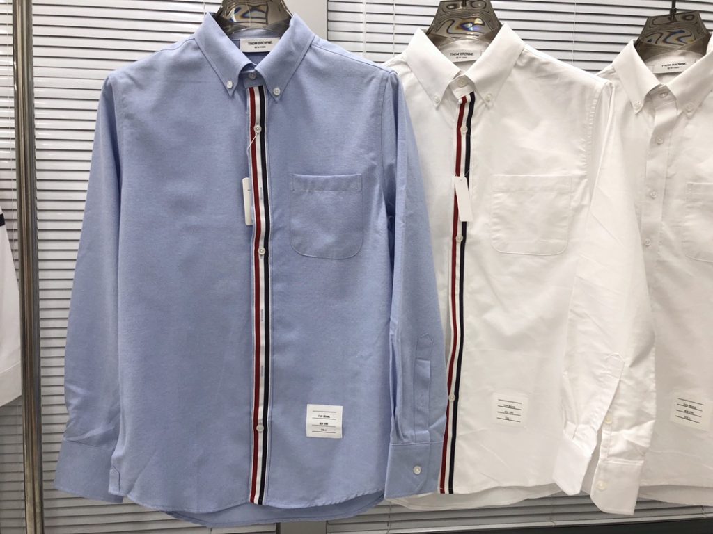 thombrowneトム ブラウン長袖シャツ ファッション 形態安定