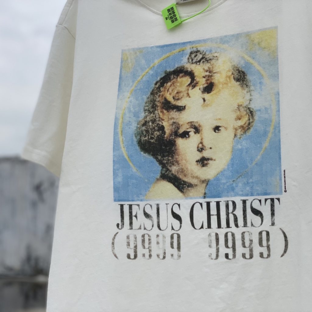 セントマイケルn級品聖ミカエル小天使vintage tee