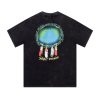 saint michael（セント マイケル）人気新作メンズtシャツパターンルーズフィットシャツクルーネック半袖シャツ通気可能な軽量トップス