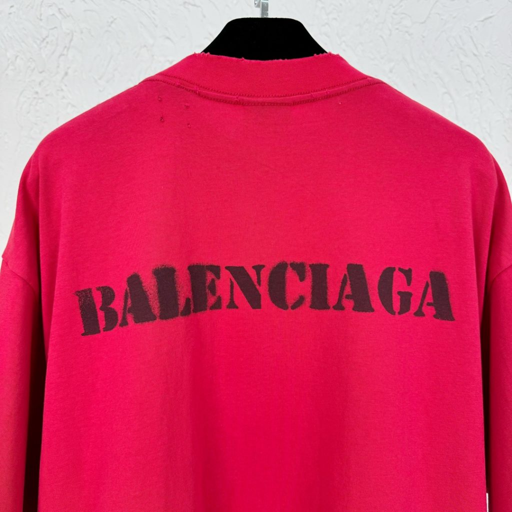 BALENCIAGA(バレンシアガ)スーパーコピープリント半袖Tシャツ
