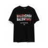 BALENCIAGA(バレンシアガ)コピーアルファベットグラフィティ半袖Tシャツ