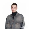 BALENCIAGA(バレンシアガ)コピーアルファベットグラフィティデニムジャケット