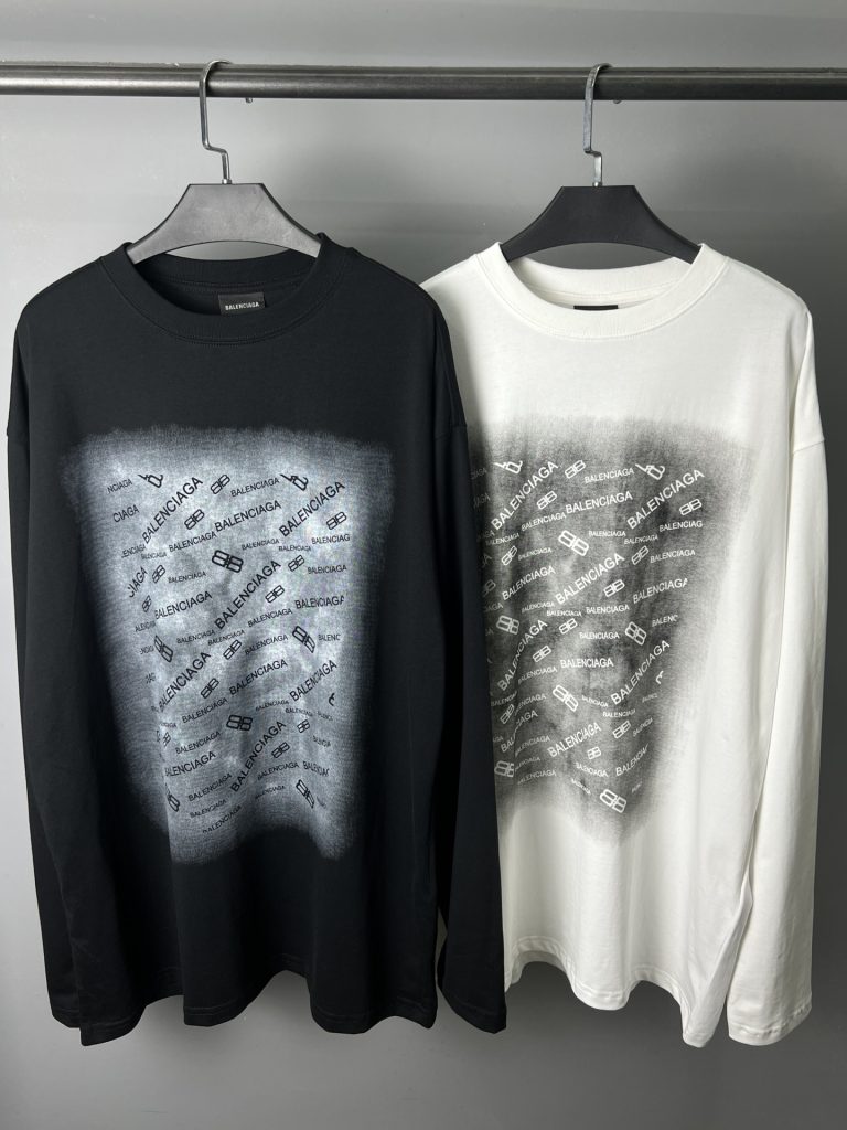 BALENCIAGA(バレンシアガ)2024新作スーパーコピーファッショングラフィティ長袖tシャツ