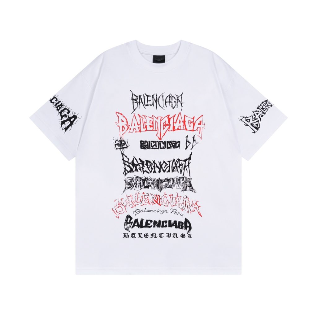 BALENCIAGA(バレンシアガ)ファッションアルファベットグラフィティ半袖Tシャツn級品