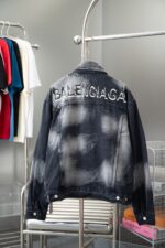 BALENCIAGA2024新作コピーファッショングラフィティデニムジャケット