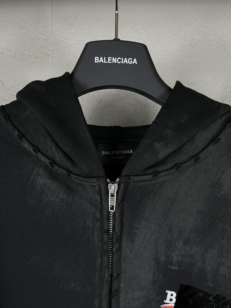 BALENCIAGA2024新作偽物ファッショングラフィティパーカー激安通販