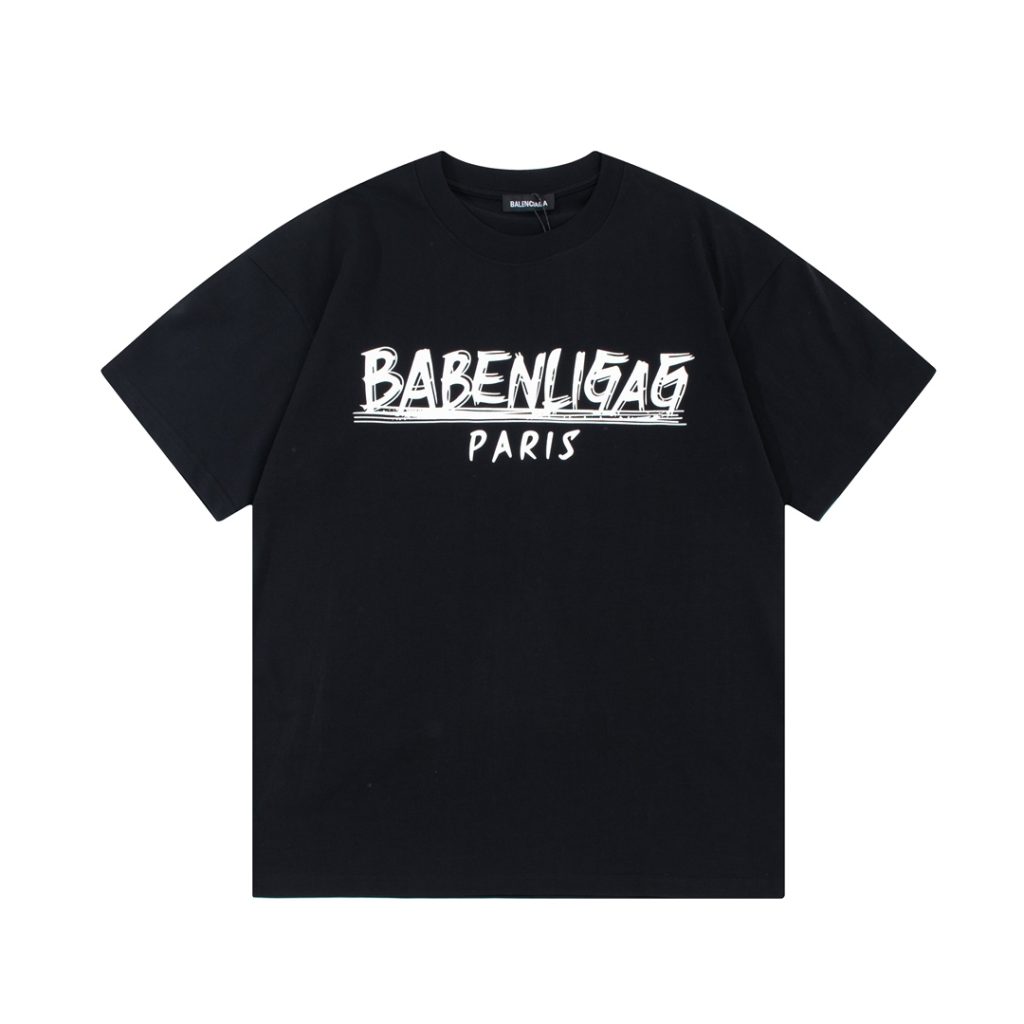 BALENCIAGA2024新作アルファベットプリント半袖Tシャツ