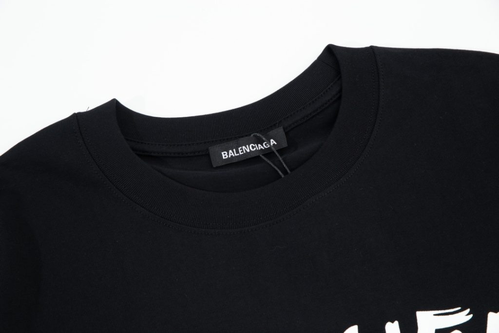 BALENCIAGA2024新作アルファベットプリント半袖Tシャツ