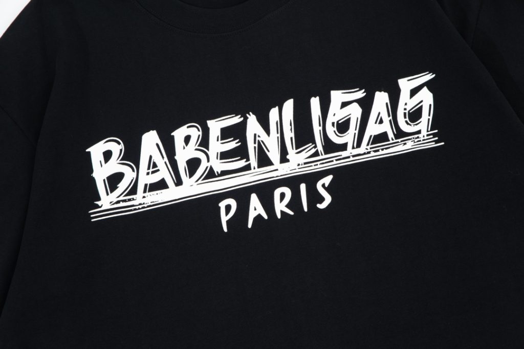 BALENCIAGA2024新作アルファベットプリント半袖Tシャツ