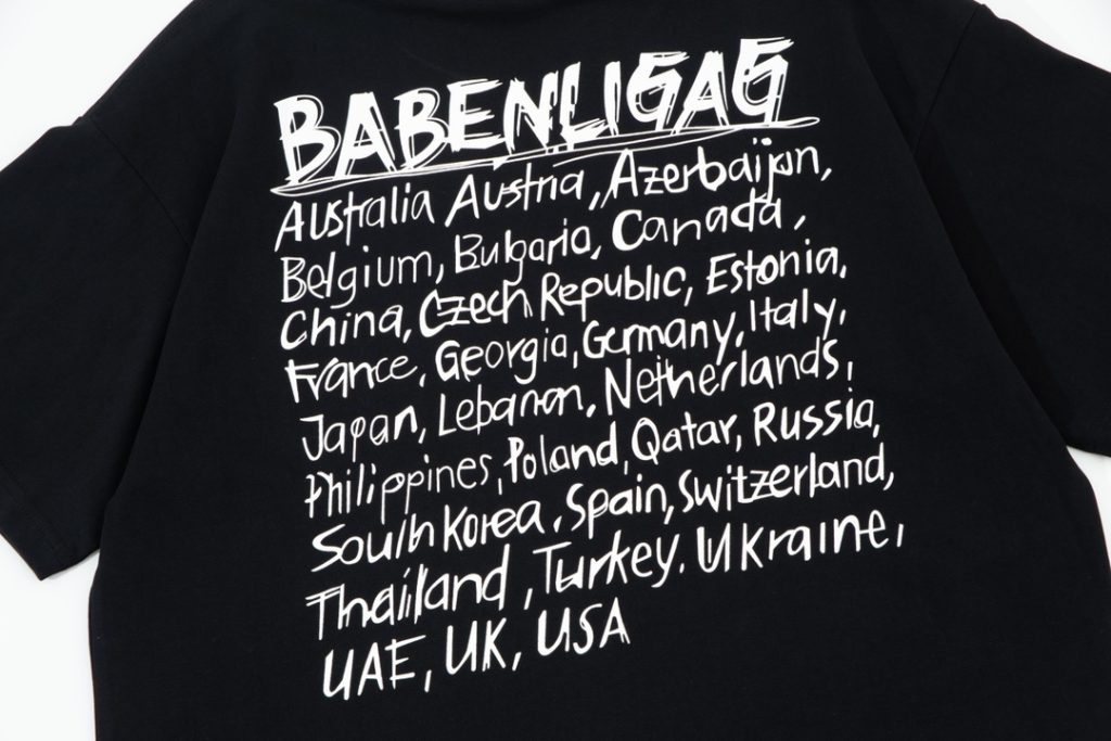 BALENCIAGA2024新作アルファベットプリント半袖Tシャツ