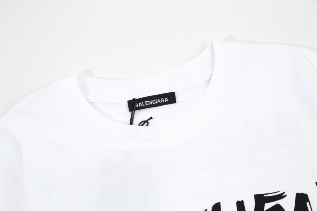 BALENCIAGA2024新作アルファベットプリント半袖Tシャツ