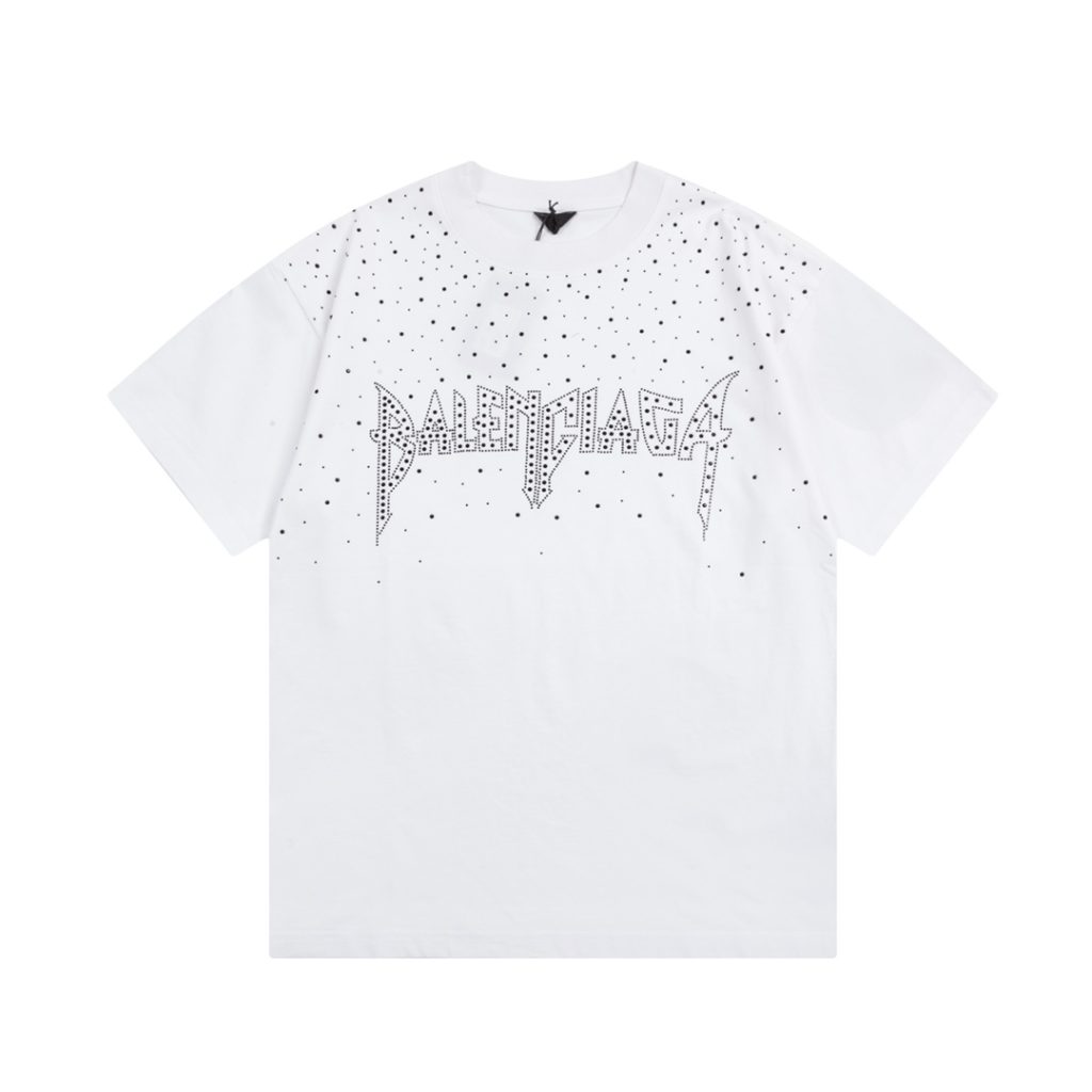 BALENCIAGA男女兼用ファッショングラフィティ半袖Tシャツ