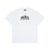 BALENCIAGA偽物ブラックプリント 男女兼用半袖Tシャツ激安通販