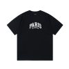 BALENCIAGA偽物ブラックプリント 男女兼用半袖Tシャツ激安通販