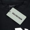 BALENCIAGA偽物ブラックプリント 男女兼用半袖Tシャツ激安通販