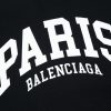BALENCIAGA偽物ブラックプリント 男女兼用半袖Tシャツ激安通販
