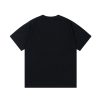 BALENCIAGA偽物ブラックプリント 男女兼用半袖Tシャツ激安通販
