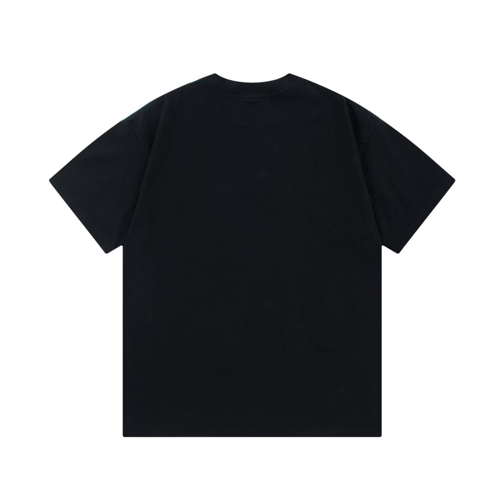 BALENCIAGA偽物ブラックプリント 男女兼用半袖Tシャツ激安通販