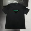 PRADA (プラ ダ)コピーファッションアルファベットプリント半袖Tシャツ