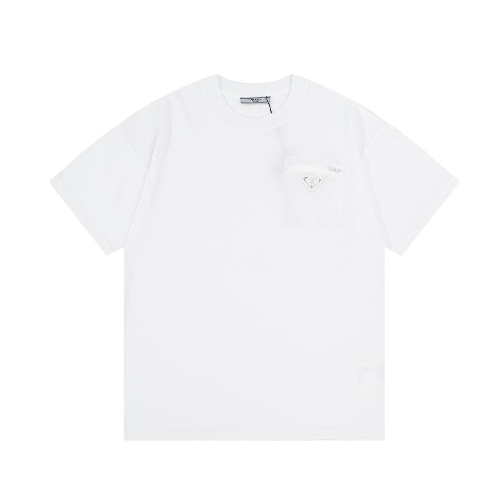 PRADA (プラ ダ) ファッション じゅんしょく半袖Tシャツ男女兼用n級品