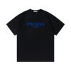PRADA (プラ ダ)2024新作100コットンアルファベットプリント 男女兼用半袖Tシャツコピー