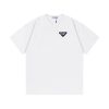 PRADA (プラ ダ)100%コットンアルファベット プリント男女兼用 半袖Tシャツスーパーコピー