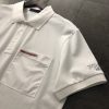 PRADA (プラ ダ)2024春新作刺繍メンズポロシャツ