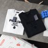 PRADA (プラ ダ)2024新作ホワイト刺繍アルファベットパーカーコピー