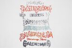 BALENCIAGA(バレンシアガ)2024新作アルファベット プリント半袖Tシャツ男女兼用