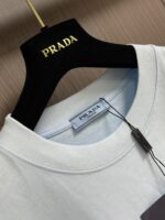 PRADA(プラダ )プリントロゴ男女兼用ラウンドネック半袖スーパーコピー
