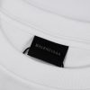 BALENCIAGA(バレンシアガ)2024春新作黒と白のパウダープリントラウンドネック半袖