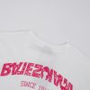 BALENCIAGA(バレンシアガ)2024春新作黒と白のパウダープリントラウンドネック半袖
