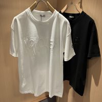 MONCLER(モンクレール)2024春夏刺繍ロゴパターンカップルモデル半袖Tシャツコピー
