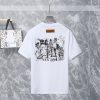 LOUIS VUITTON(ルイヴィトン)ファッションプリント ラウンドネック半袖 コピー