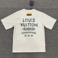 LOUIS VUITTON(ルイヴィトン)2024春夏新作おしゃれで新鮮なアルファベットプリント半袖Tシャツn級品