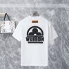 LOUIS VUITTON(ルイヴィトン)プリントロゴクルーネック半袖コピー