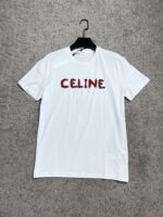 CELINE(セリーヌ)高密度二本糸シルケットコットン半袖Tシャツスーパーコピー