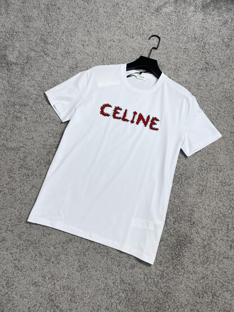 CELINE(セリーヌ)高密双股丝光棉半袖Tシャツスーパーコピー