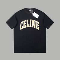 CELINE(セリーヌ)2024夏新作シンプルな文字ロゴプリント半袖Tシャツ