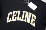 CELINE(セリーヌ)2024夏新作シンプルな文字ロゴプリント半袖Tシャツ