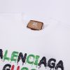 BALENCIAGA(バレンシアガ)xGUCCIコラボシリーズ半袖Tシャツスーパーコピ