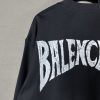 BALENCIAGA(バレンシアガ)偽物夕日のヤシの木 ロゲ プリント長袖tシャツ激安通販